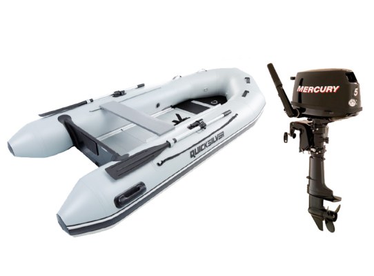 Quicksilver 250 Sport Pneumatic Pack + Mercury F 5 M Engine Quicksilver 250 Sport Pneumatic Pack + Mercury F 5 M Engine
