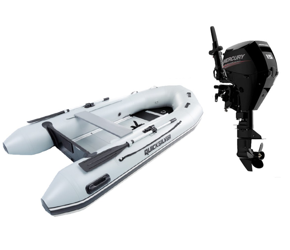 Pack Neumatica Quicksilver 320 Sport + Motor Mercury F 15 M EFI