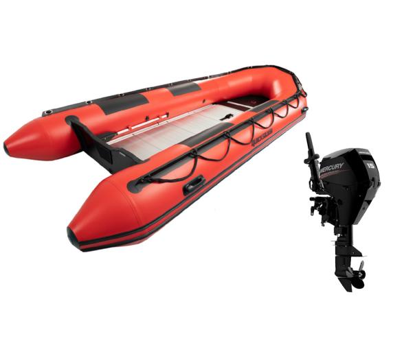 Pack Neumatica Quicksilver 420 Sport HD + Motor Mercury F 15 ML EFI