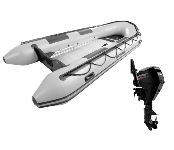 Pack Neumatica Quicksilver 420 Sport HD + Motor Mercury F 20 ML EFI