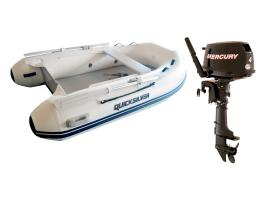 Pack Neumatica Quicksilver 250 Air Deck + Motor Mercury F 4 M