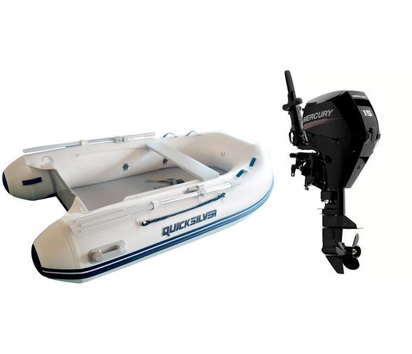 Pack Neumática Quicksilver 320 Air Deck + Motor Mercury F 15 M EFI