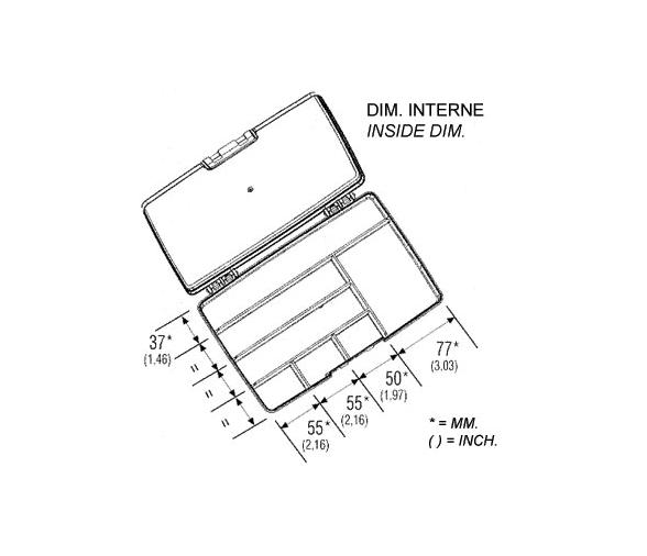 Panaro Caja Transparente para Cebos 191-7N