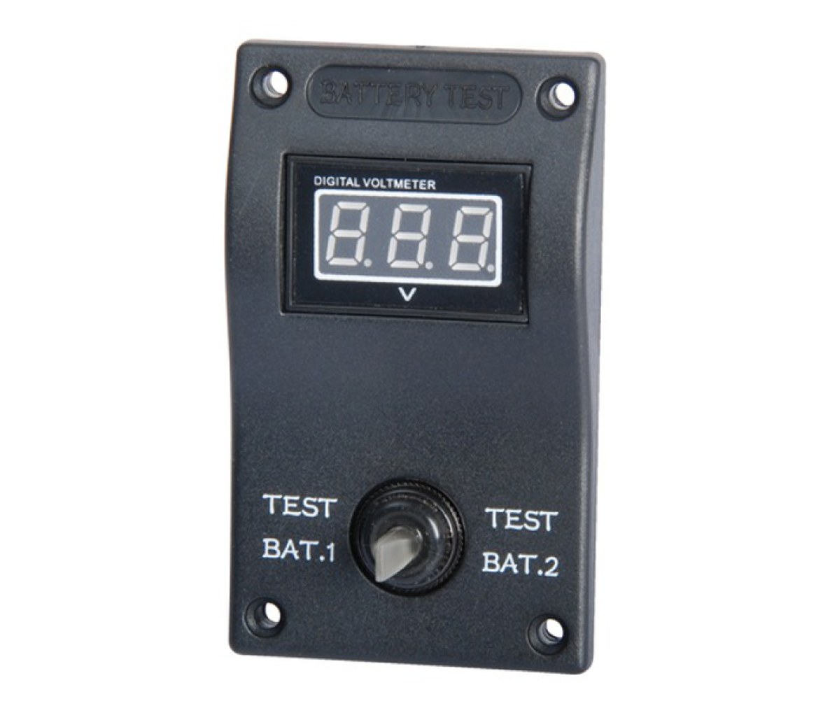 Panel adicional doble voltimetro digital bat1-bat2