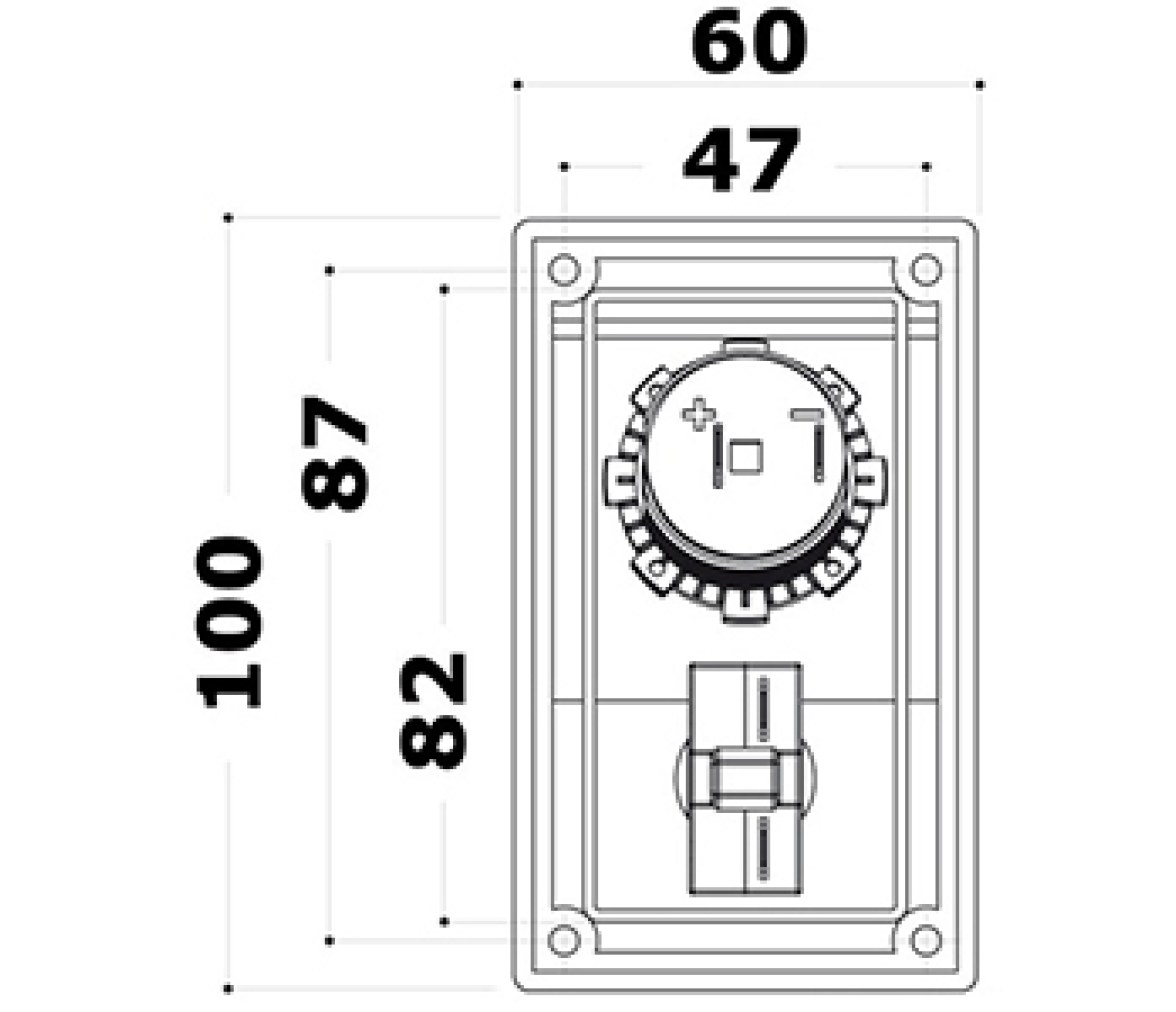 Panel adicional voltimetro digital 12-24V