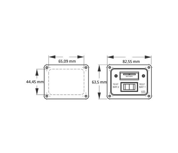 Panel de Control Nivel de 2 Baterias