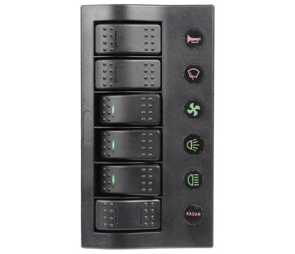 Panel de Control PCP LED 6 Interruptores