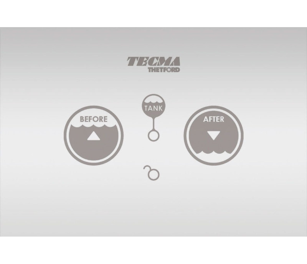 Panel de control táctil SFT para inodoros eléctricos TECMA