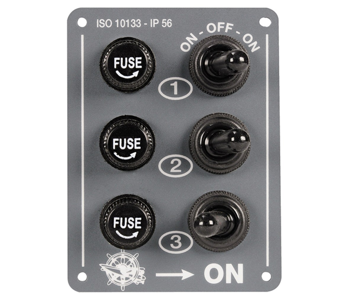 Panel Electrico Elite IP56 3 interruptores vertical