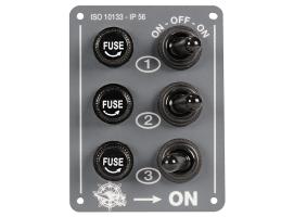 Panel Electrico Elite IP56 3 interruptores vertical