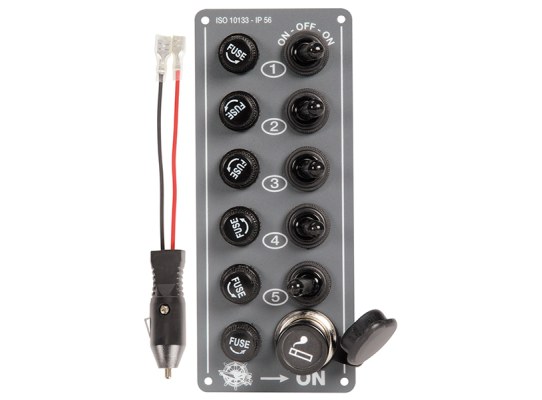 Elite Electrical panels IP 56 5 switches lighter plug