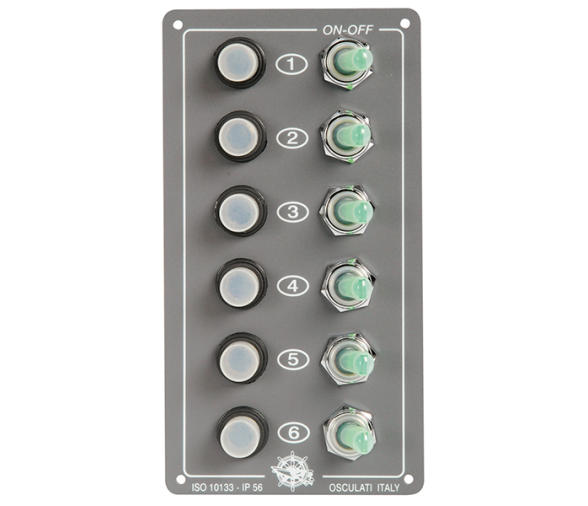 Elite Vertical Electrical panels IP 56 6 light switches