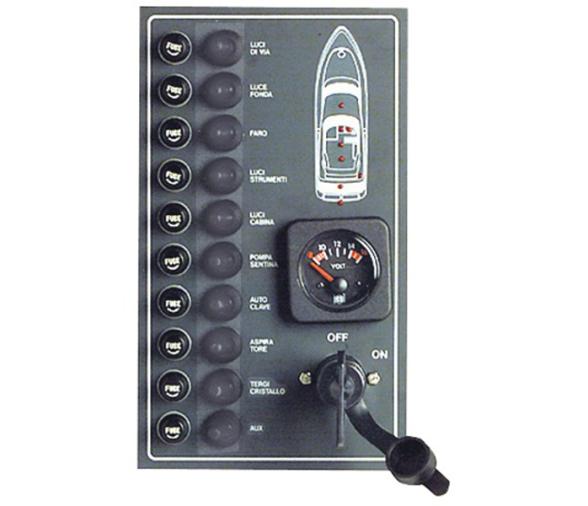 Panel Electrico Estanco 10 interruptores