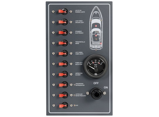Panel Electrico Estanco 10 interruptores magneto-termicos