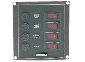 Panel Electrico Nylon 4 interruptores vertical