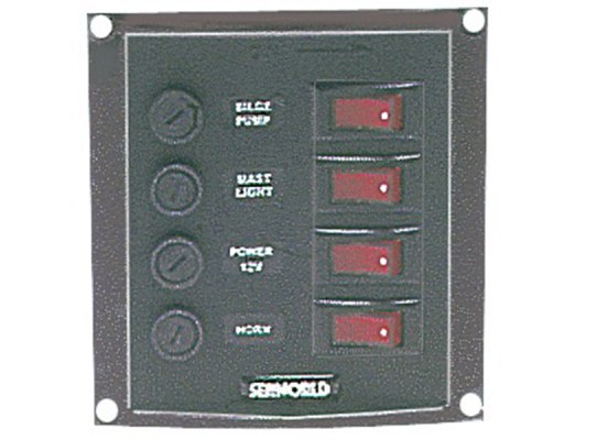 Nylon Electric Vertical panel 4 switches