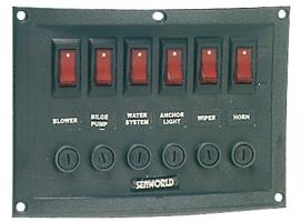 Panel Electrico Nylon 6 interruptores horizontal