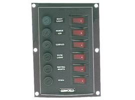 Panel Electrico Nylon 6 interruptores vertical