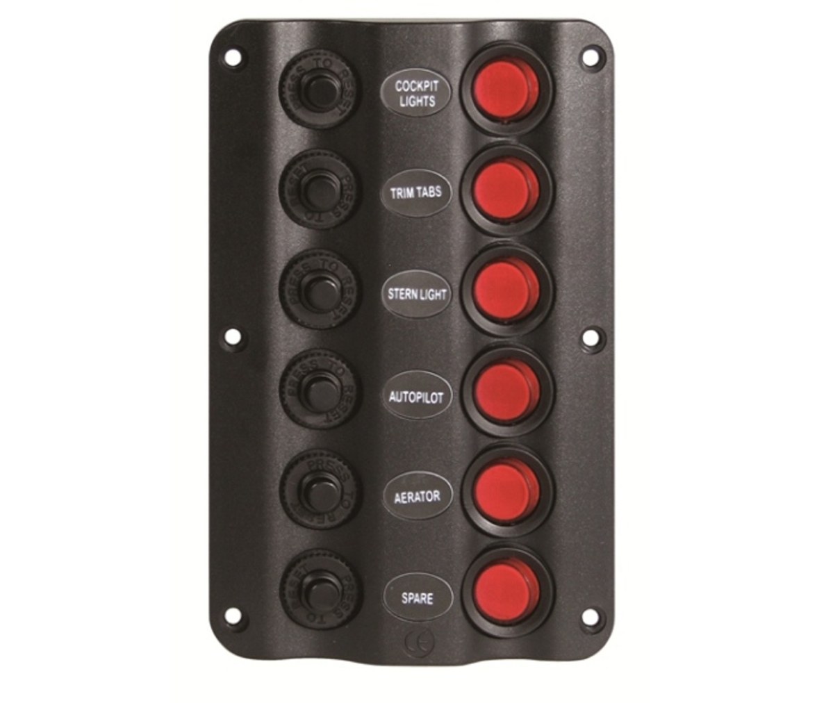 Panel Electrico Ondulado 6 interruptores