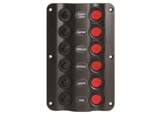 Panel Electrico Ondulado 6 interruptores