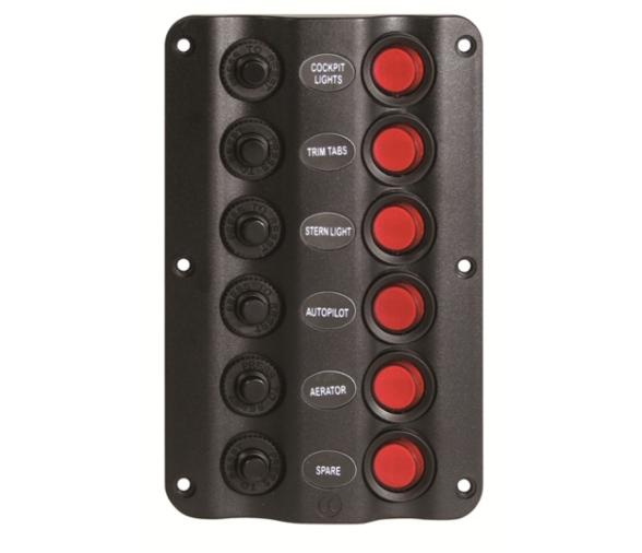 Panel Electrico Ondulado 6 interruptores