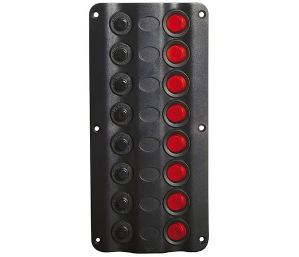 Panel Electrico Ondulado tipo LED 8 interruptores