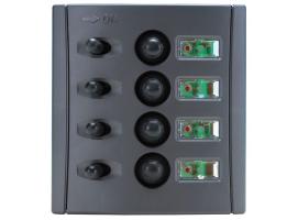 Electric panel Polycarbonate 4 switches LED