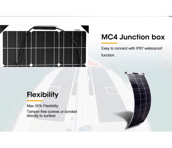 Panel Solar Flexible 200W Uso Marino