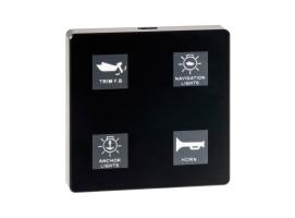 Panel Táctil Eléctrico 4 Interruptores