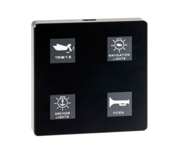 Panel Táctil Eléctrico 4 Interruptores