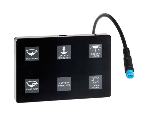 Panel Táctil Eléctrico 6 Interruptores