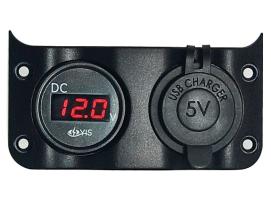 Panel Voltimetro con Doble USB