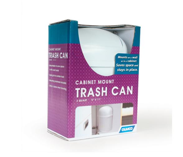 Wall mount trash can