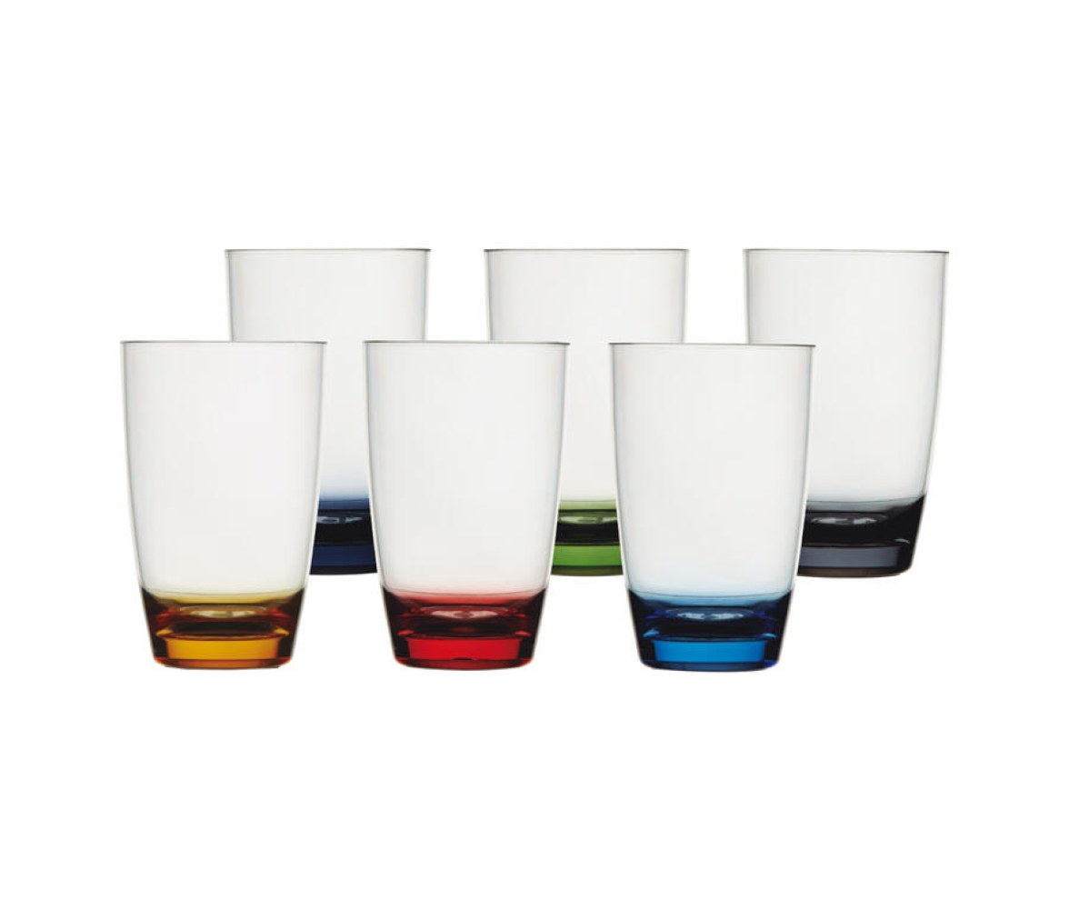 Party Colors - Vaso Refresco Antideslizante - Tritan - Set 6u. - Marine Business