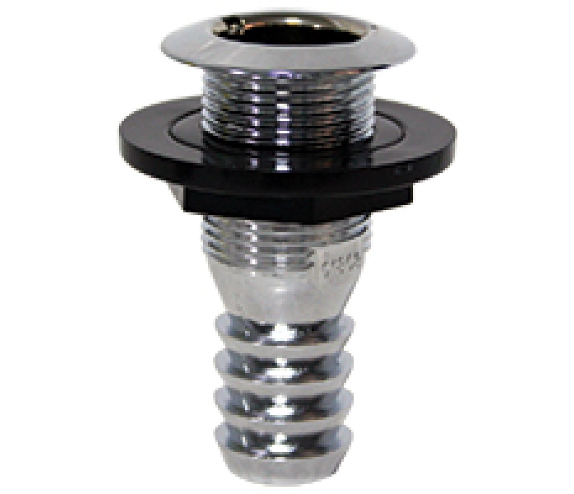 Pasa cascos para tubo de 3/4", cromado