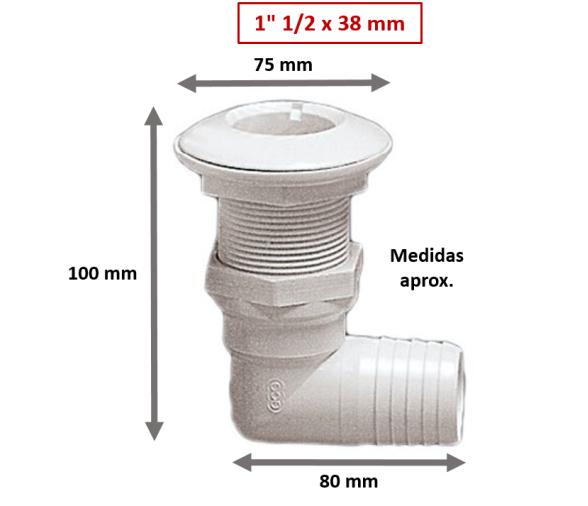 Pasacascos Acodado Osculati