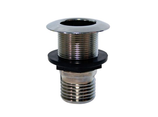 Non-Return Valve 1.5 Chromed with Plastic Nut