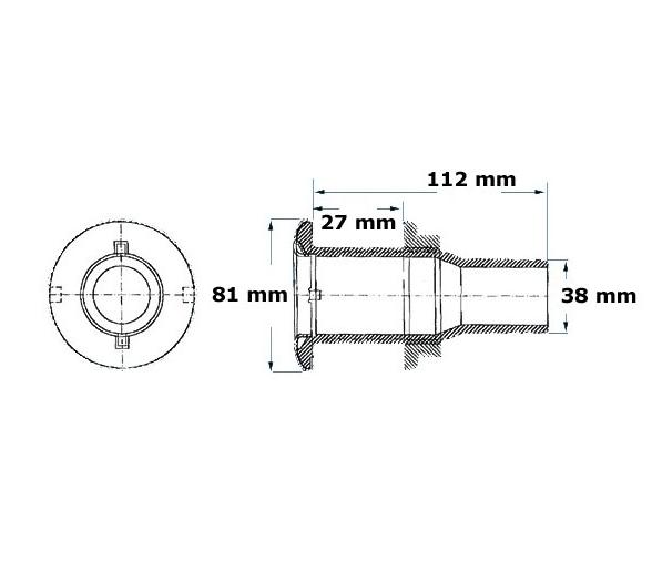 Pasacascos con Valvula Antiretorno