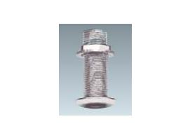 Pasacascos Estandar con Rosca en Laton Cromado