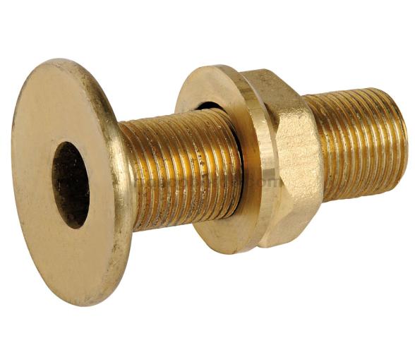 Pasacascos Laton con Rosca Borde Recto