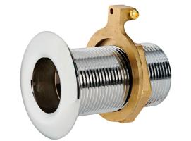 Pasacascos Laton Cromado Rosca Borde Redondeado