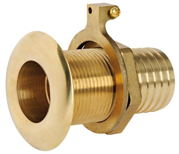 Pasacascos Laton Toma de Manguera Borde Bisel Redondeado