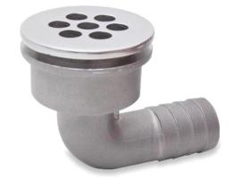 90 degrees cockpit drain stainless steel