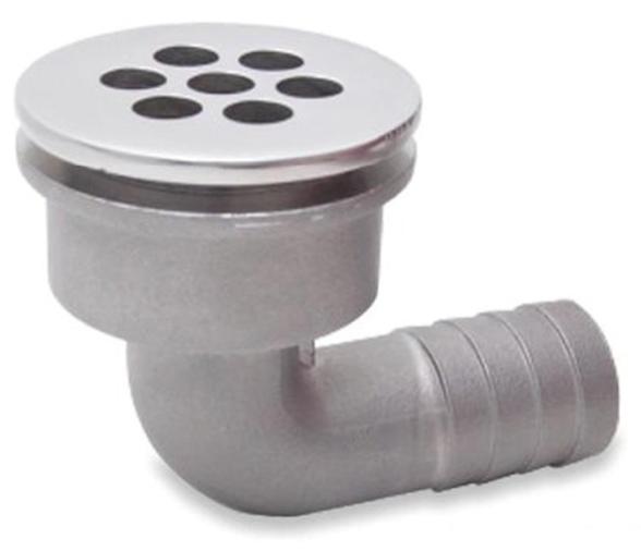 Pasacascos drenaje acero inox 90 grados