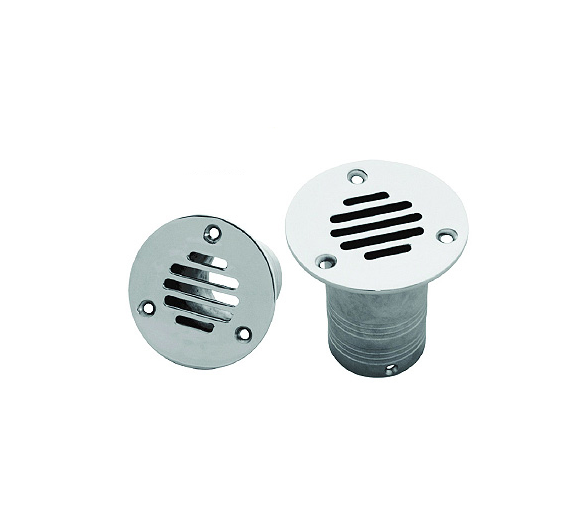 Pasacascos drenaje bañera en acero inox.