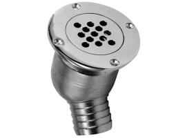 Pasacascos drenaje antiretorno acero inox 45 grados