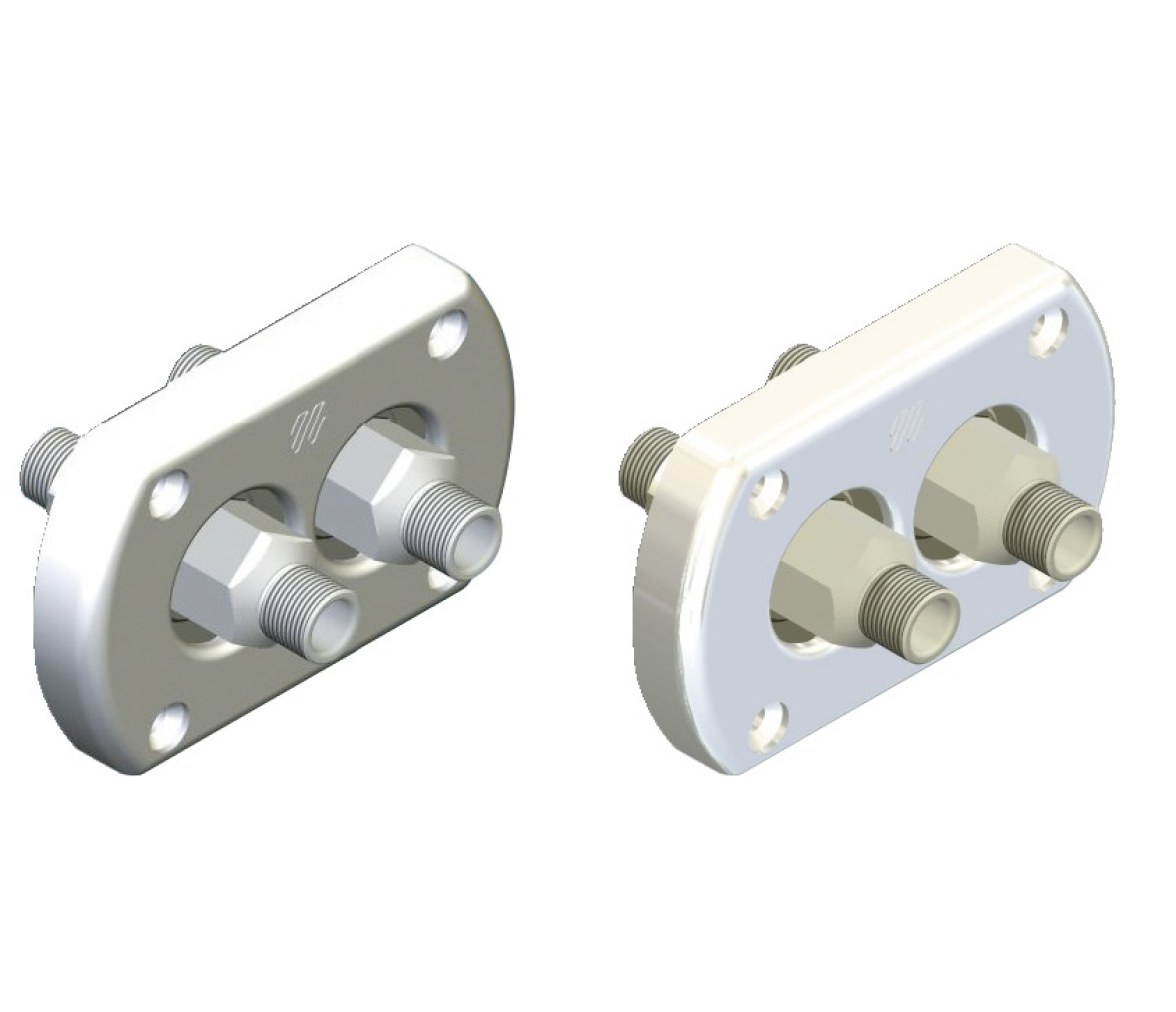 Pasacascos Mamparo Conector Doble para Direccion Hidraulica