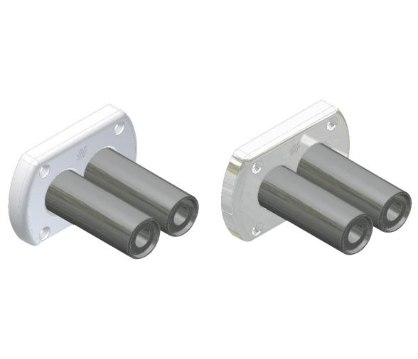 Pasacascos Mamparo Tubo Doble para Direccion Hidraulica