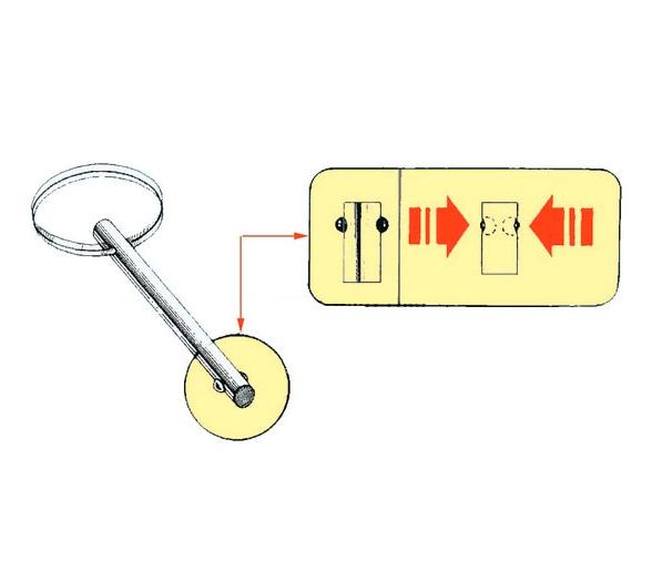 Pasador con Anilla Acero Inoxidable