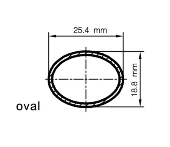 Trem Pasamanos Ovalado Negro